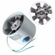 4inch Inline Duct Booster Fan Air Exhaust Home Blower Grow Vent Ventilator Kitchen Ventilation Fan