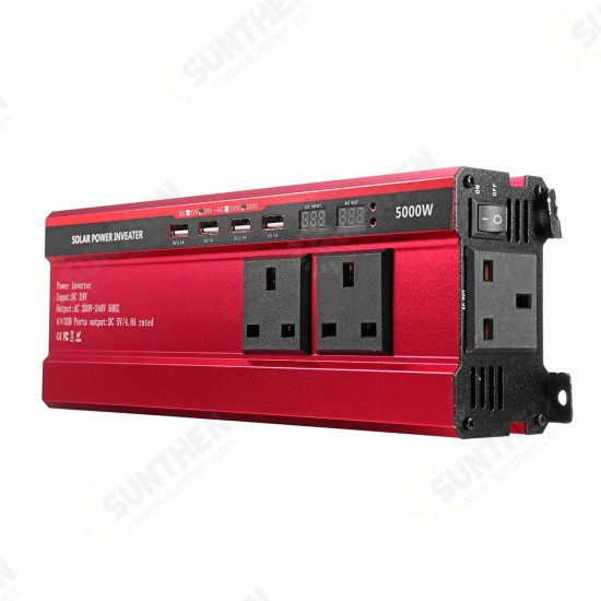 5000W Peak Solar Power Inverter DC 12V/24V To AC 110V/220V Modified Sine Wave Converter