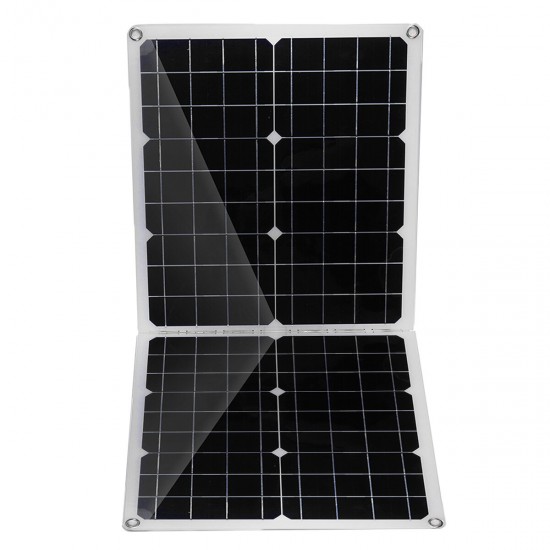 50W Foldable Solar Panel Solar 100A Controller for Car Van Boat Caravan Camper Trickle Battery Charger