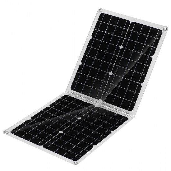 50W Foldable Solar Panel Solar 100A Controller for Car Van Boat Caravan Camper Trickle Battery Charger