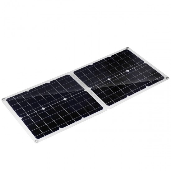 50W Foldable Solar Panel Solar 100A Controller for Car Van Boat Caravan Camper Trickle Battery Charger