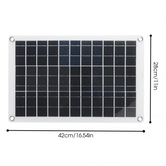 50W Solar Panel Kit MPPT Solar Charge Cotroller 12V Battery Charger 10-100A LCD Controller For Phone Caravan Van Boat