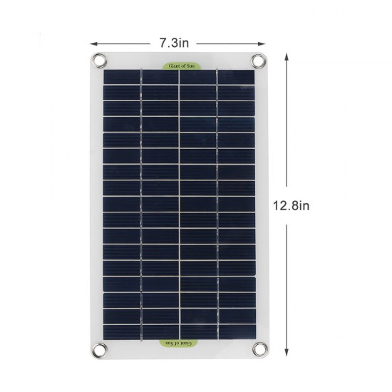 50W Solar Panel Portable Flexible Monocrystalline Solar Kit W/ 10A/30A/60A/100A Controller