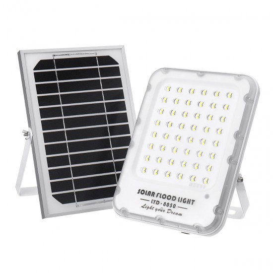 50W Solar Powered LED Flood Light Outdoor Garden Street Lamp Spotlight Control