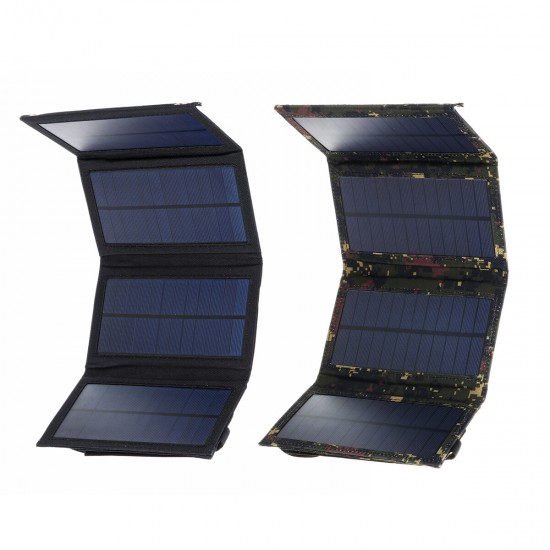 5.5V 9.6W Solar Charger Solar Panel Charger Waterproof Foldable Dual USB Ports Solar Battery Charger