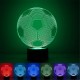 5V 3W 3D LED Fooball Night Light 7 Colors Touch Switch Remote Control Desk Room Lamp