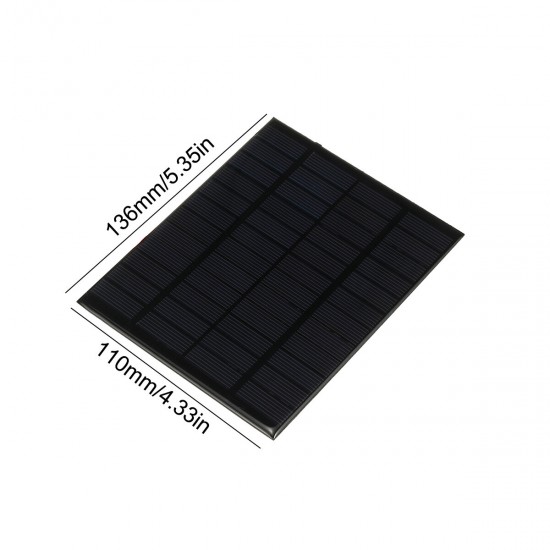 5W 5V Protable Solar Panel Polycrystalline Solar Energy Charger Panel For Travel Outdoor