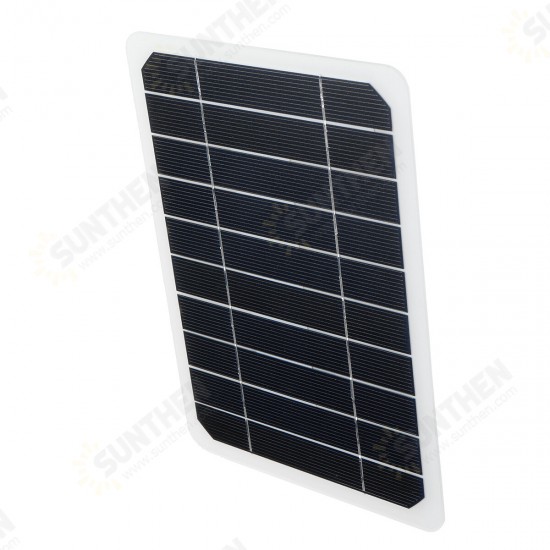 5W 5V USB Monocrystalline Silicon Solar Panel Phone Car Battery Outdoor Charger