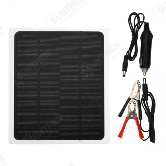 5W MPPT Solar Panel DC 12V & 5V Battery Charger Kit Maintainer Marine Boat RV