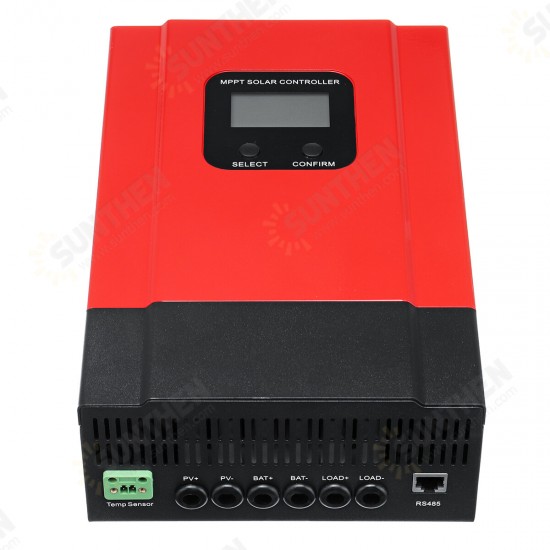 60A LCD MPPT Solar Charge Controller 12V/24V/36V/48V Solar Panel Battery Regulator Max 150V DC Input