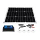 60W 18V Dual USB Solar Panel Battery Charger Monocrystal Solar Power Panel with 40A Solar Controller for Car Moto Motorboat