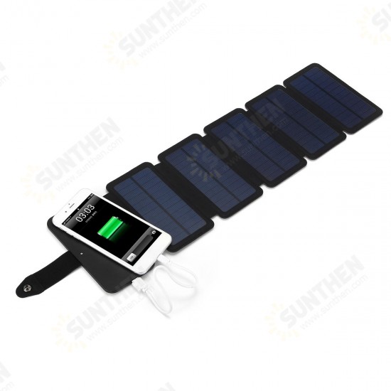 6W Portable Foldable Solar Panel Power Charger For Phone MP3/MP4/PDA Power Bank