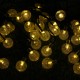 6m 30LED Waterproof Solar Light String Retro Crystal Ball Bulb String Decor Lamp