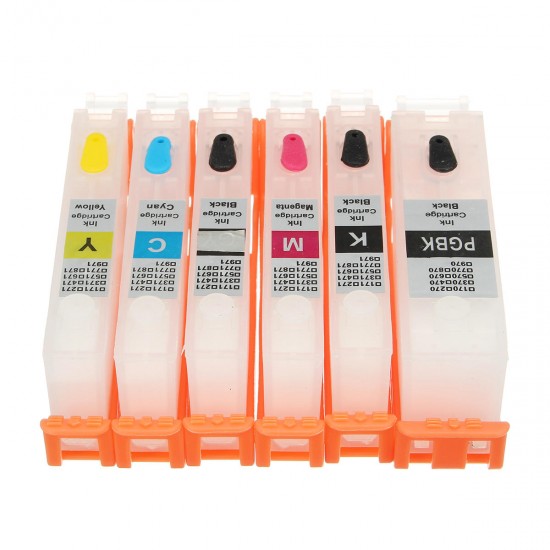 6pcs PGI-270 CLI-271 Refillable Ink Cartridge For MG7720 TS8020 TS9020