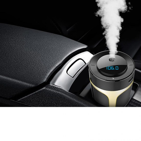 7 Color Ambient Light Car Air Purifier USB Air Cleaner Filter Car Aroma Humidifier Music Player