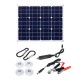 80W 18V Mono Solar Panel Dual 12V/5V DC USB Monocrystaline Solar Charger For Car RV Boat Battery Charger Waterproof