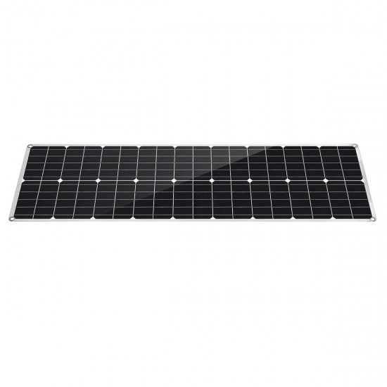 80W PET Flexible Dual USB Solar Panel DC Output Battery Charger Roof Boat Car