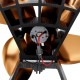 8.8 Inch Quiet 3/4 Blade EQ3-BK Stove Fan Fireplace Fire Heat Powered Saving Ecofan