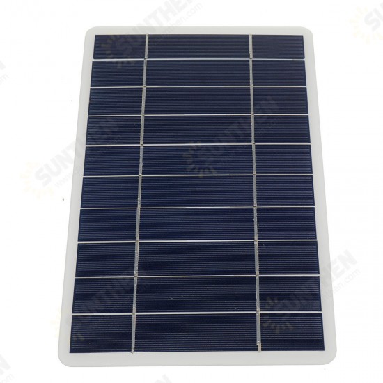 8W 5V USB Monocrystalline Silicon Solar Panel Phone Car USB Battery Outdoor Charger