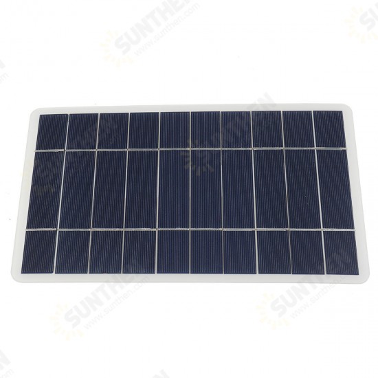 8W 5V USB Monocrystalline Silicon Solar Panel Phone Car USB Battery Outdoor Charger