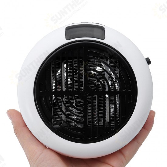 900W Mini Portable Electric Heater Fan Wall Outlet Warm Air Blower Heater for Home Office