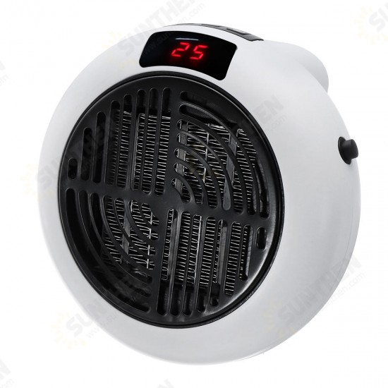 900W Mini Portable Electric Heater Fan Wall Outlet Warm Air Blower Heater for Home Office