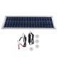 DC 12V/18V Solar Panel Double 5V USB Port Charging Battery Charger For Camping Traveling