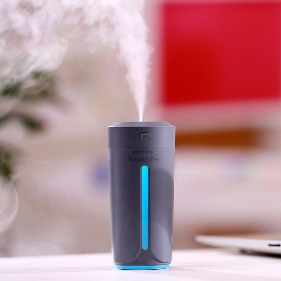 DC 5V 5W USB Ultrasonic Aroma Humidifier Night Light Cup Mini Air Essential Oil Diffuser Purifier