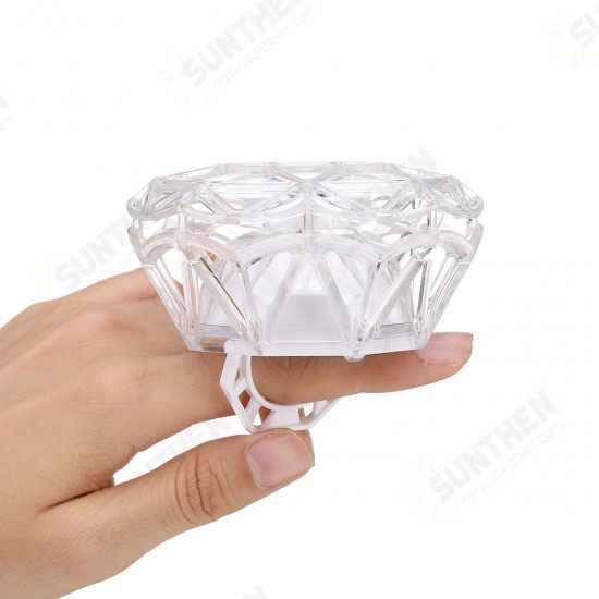 DC 5V Mini Protable USB Rechargeable Fan Handheld Diamond Ring Style Fan