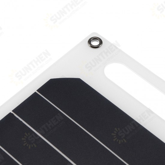 5V 10W Portable Solar Panel Slim & Light USB Charger Charging Power Bank Pad