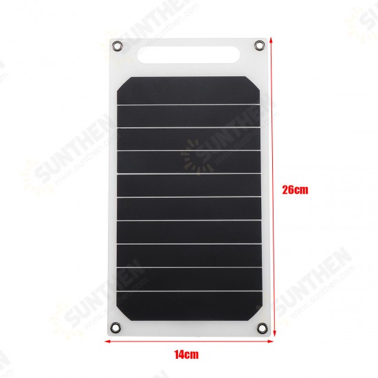 5V 10W Portable Solar Panel Slim & Light USB Charger Charging Power Bank Pad