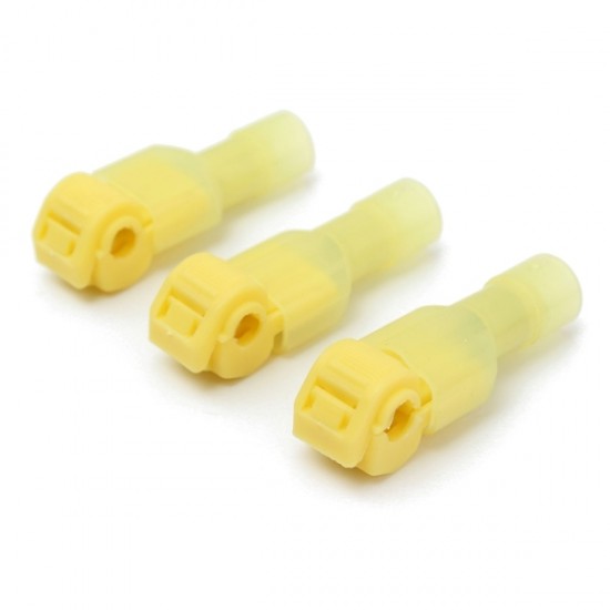 TC01 50pcs Yellow Quick Splice Wire Terminal Female Spade Connector Set