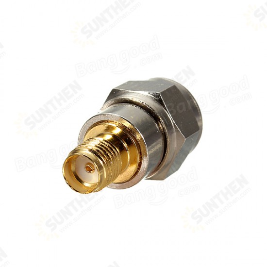 F Male Plug To SMA Female Jack Coaxial Adapter Connector Alloy Steel