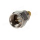 F Male Plug To SMA Female Jack Coaxial Adapter Connector Alloy Steel