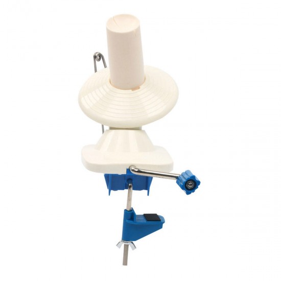 Hand Operated Yarn Winder Fiber Wool String Ball Thread Skein Winder Machine Clamp-on Holder