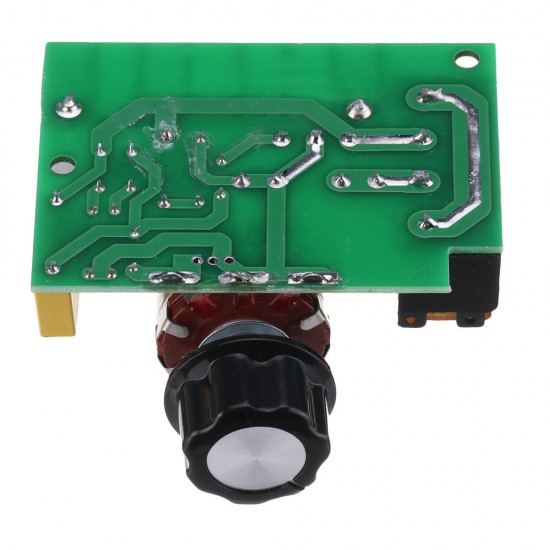 High Efficiency AC 0V-220V SCR Voltage Regulator PWM Motor Speed Controller Dual Capacitor with Knob Current Protection