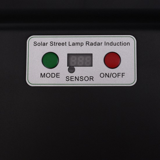 Led street light Radar induction + digital display + remote control 144LED