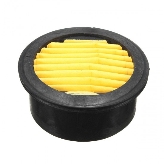 MPT1/2Inch 20mm Thread Dia Black Metal Air Compressor Intake Filter Noise Muffler Silencer