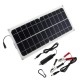 Monocrystalline Silicon Cell Solar Panel Double USB Interface 10W 12V/5V DC Crocodile Solar Panel