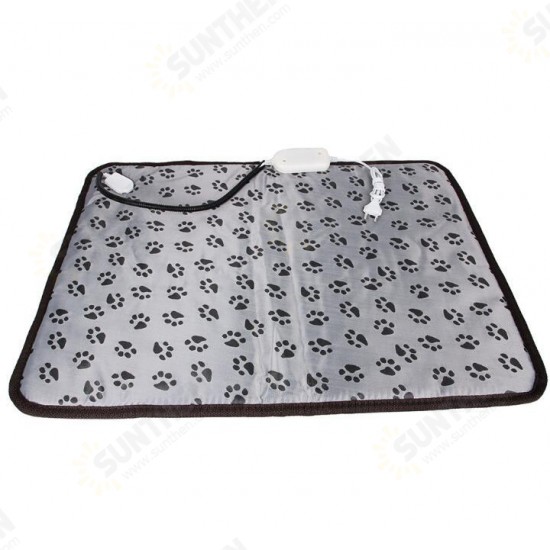 Pet Electric Heating Mat Cushion Waterproof Puppy Dog Cat Heated Pad Winter Warmer