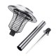 Solar Electric Shock Mosquito LED Light Fly Bug Insect Zapper Killer Trap Lamp Intelligent Light-control Outdoor Lamp