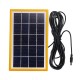 Solar Panel Generator System Portable Home Kit LED Light USB Charger W/ 2 Bulbs