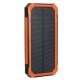 Waterproof 8000mAh Portable Solar Charger Dual USB Battery Power Bank