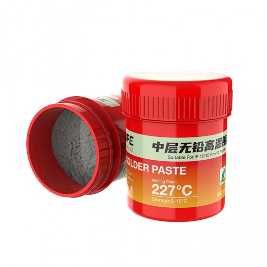 RL-406 227℃ High Temperature Lead-free Solder Paste for iPhone Huawei High-end Machine Motherboard Repair