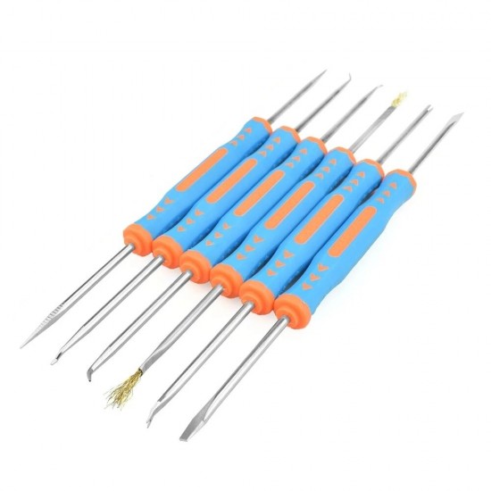 Toolour 6Pcs Solder Assist Precision Electronic Components Welding Grinding Cleaning Repair Tool Kit Assembly Work Hand Tool