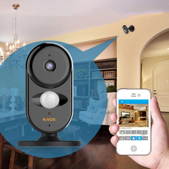 KVA007 Mini Wifi Camera 720P HD 130° Wide View App Control IR Distance Wireless Alarm