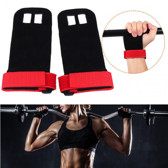 1Pair Crossfit Grips for Weight-lifting Hand Support Gymnastics Leather Palm Protectors Hand Guards