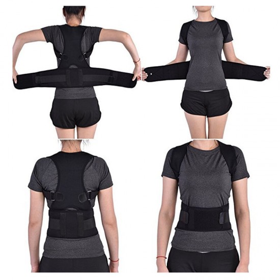 Adjustable Magnetic Posture Corrector Back Belt Lumbar Support Anti-Hunchback Back Support for Men Women