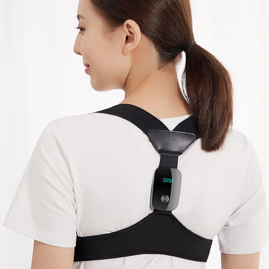 Smart Posture Corrector HD LCD Display 400mAh USB Charging Correct Hunchback Back Support Trainer