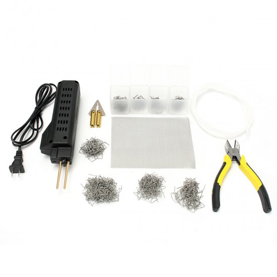 AC 220V Hot Stapler Bumper Fender Fairing Welding Machine Welding Tool Plastic Repair Kit